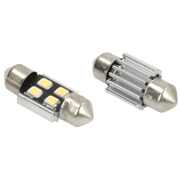 Set 2 Buc Bec Led M-Tech C5W 12V SV8,5-8 Alb LB345W